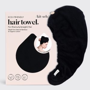 Microfiber Hair Towel - Black